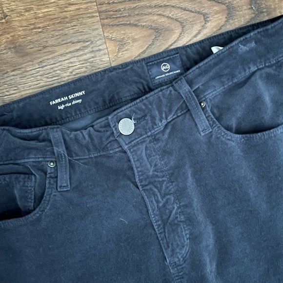 AG Farrah High Rise Skinny Velvet Pants - Picture 4 of 6